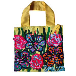 Tote Bag Plegable - Flores sobre pasto