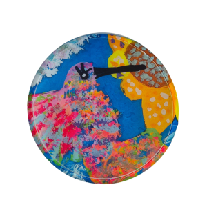 Abanico Plegable - Colibrí en Flor