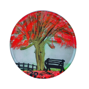 Abanico Plegable - Árbol Guayacan rosado