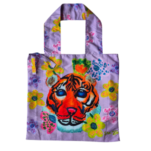 Tote Bag Plegable - Tigre Floral