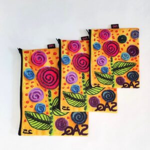 Organizador x 3 – flores de espirales